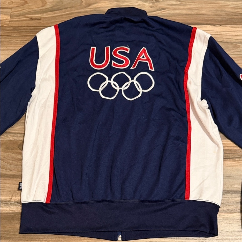 Vintage Roots USA 2004 Olympics Full Zip Warmup Track Jacket Men’s Sz. L - Picture 9 of 9